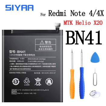 Originalus Baterijos BM45 BM46 BM42 BN43 BN41 BM47 BM46 BM22 BM35 Už Xiaomi Redmi Pastaba 2 3 4 4X Note2 Note3 Redmi3 3S 3X 4X Baterija