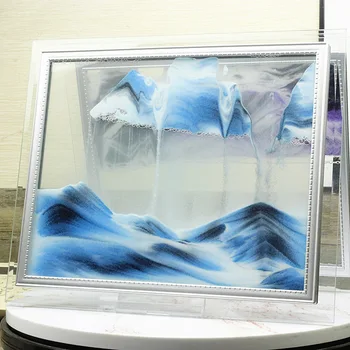 Kūrybinės dovanos stiklo rankdarbių Micro dinamiška meno kraštovaizdžio patalpų įrengimui skirti dirbiniai smėlio laikrodis dreni tapybos apdaila