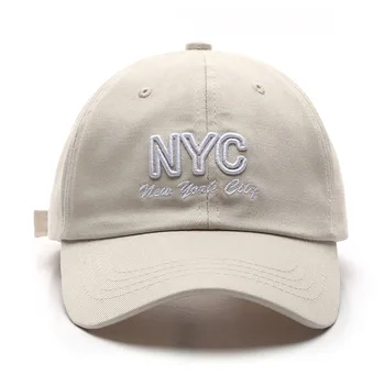 SLECKTON Medvilnės Beisbolo kepuraitę Moterų ir Vyrų NYC Siuvinėjimas, Skrybėlės, Berniukų, Mergaičių Hip-Hop Skrybėlę Vasarą Skydeliai Bžūp Atsitiktinis Snapback Skrybėlę