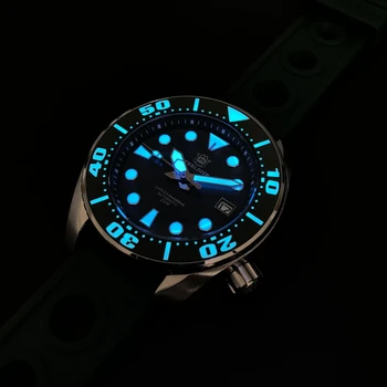 SD1971 Naują Atvykimo 2020 STEELDIVE Prekės Vyrų Laikrodis Keramikos Bezel Blue Šviesos NH35 Automatinis Nardymo Žiūrėti