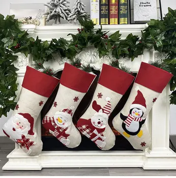 Kalėdų Sockings Vaikams Saldainių Maišą Dovanų Mini Kojines Kalėdų Eglutės Ornamentu Kalėdų Kojinę Dekoracija Namuose navidad