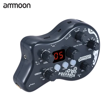 Ammoon PockRock Nešiojamų Gitara Multi-effects Procesorius Efektu Pedalas 15 Poveikį 40 Būgnų Ritmai, Tuning Funkcija gitaros pedalas