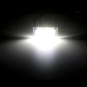 Pora Balta LED Skaičius Licenciją Plokštelės Šviesos Lempos 18 LED 12V BMW E53 X5 1999-2003 M. E83 X3 2003-2010 Automobilių Šviesos Priedai