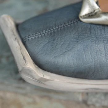 Artdiya Karšto pardavimo natūralios odos basutės aikštėje kojų karvės odos moterų batai odiniai, mažai kulniukai atsitiktinis sandalai 088-13