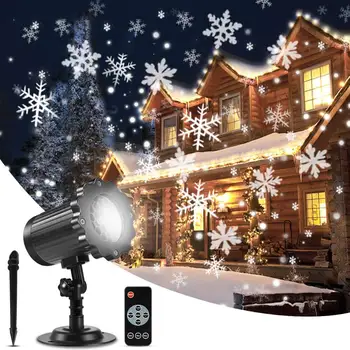 Atsparus vandeniui Juda Snaigės Lazerinius Projektorius, Šviesos Kalėdų Sniegas LED Scenos Šviesos Šventė Naujųjų metų Šaliai, Sodo Lempos