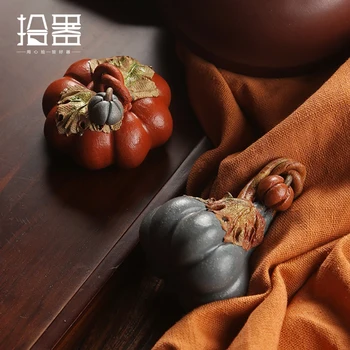 Kūrybos Yixing Raudonos Molio Arbatos Pet Keramikos Lotus Mini Moliūgų Kinijos Kung Fu Arbatos Rinkinys Arbatos Dėklas Namų Dekoro Priedai