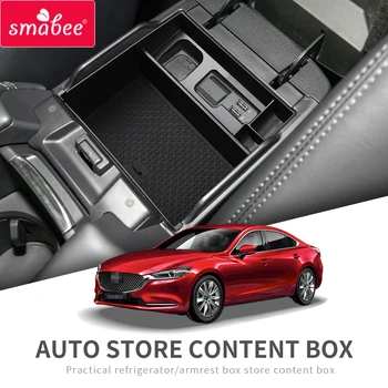 Smabee Automobilio sėdynėje dėžutės saugojimo Mazda 6 Atenza 2019 2020 Priedai Organizatorius Konsolė Dėklas dėžutė juoda