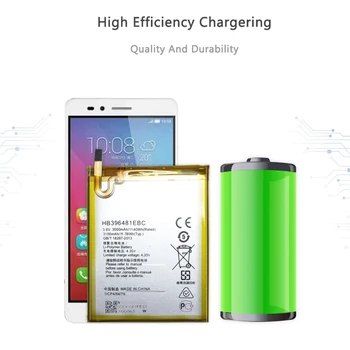 Baterija Huawei G7 Plius G8 G8X Garbę 5A 5X Y6 II LTS Originalus HB396481EBC