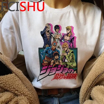 Jojo ' s Bizarre Adventure Juokingas Animacinių filmų Marškinėliai Vyrams Harajuku Japonų Anime T-shirt Vasaros Grafinis Marškinėlius Hip-Hop Top Tees Vyras