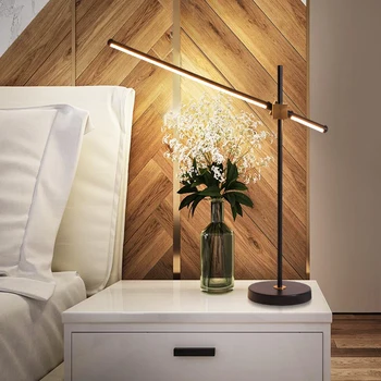 Juoda spalva Postmodernaus LED grindų lempa kambarį nuolatinis lempa 20W stalo lempa Miegamieji & Biurų Apšvietimas AC110V-220v