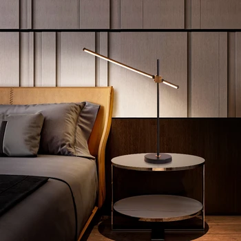 Juoda spalva Postmodernaus LED grindų lempa kambarį nuolatinis lempa 20W stalo lempa Miegamieji & Biurų Apšvietimas AC110V-220v