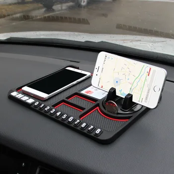 Daugiafunkcinis Automobilis Ne Slydimo Sukibimas Mygtukai Telefono GPS Laikiklį Kilimėlis Anti-slydimo Silikono Pakavimo Skaičius Kilimėliai Anti-Slip Mat Automobilių Reikmenys
