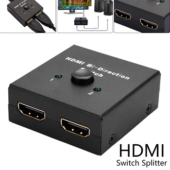 4K HDMI Jungiklis Bi-Kryptimi 1 2 2.0 HDMI Splitter 2 in 1 Out HDMI Adapteris Jungiklis, PS3, PS4 TV Xbox HDTV HDMI Switcher 1080P