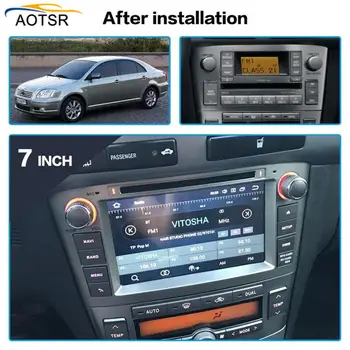 Android 9.0 Automobilių DVD Stereo Multimedijos Galvos vienetas Toyota Avensis 2002-2008 Auto KOMPIUTERIO, Radijo, GPS Navigacija, Vaizdo Garso 4G RAM BT