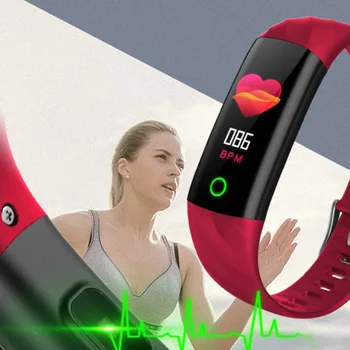 S5 Sporto Žiūrėti Širdies ritmo Fitneso Apyrankę Kraujo Spaudimo Monitorius IP68 Vandeniui Aktyvumo Seklys Smart Juosta, skirta 