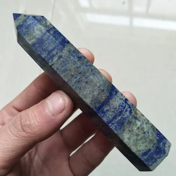 100/120mm gamtos lazuritas lazdelė taško Čakros akmenys ir gijimą, kristalai obeliskas