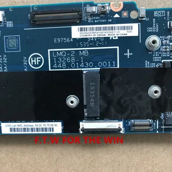LMQ-2 MB 13268-1 placa bazės originalus para ThinkPad X1C X1 anglies I7-5600U I7-5500U RAM 8G 00HT361 Nešiojamas plokštė
