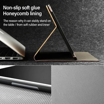 Prabangus Kalėdų Elnių Odos Tablet Case For iPad Pro 11 colių Silikono Atgal Stendas 