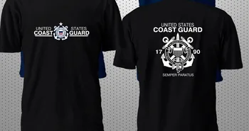 Naujas Mados Vyrai Medvilnės Marškinėliai United States Coast Guard Uscg Karinio Laivyno T-Shirt Hip-Hop Tees Viršūnes Harajuku Streetwear