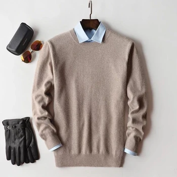Klasikinis megztinis vyrų megztinis 2020 m. rudenį, žiemą, kašmyro, medvilnės, sumaišytus vyras šiltas sweter jersey hombre traukti homme megztinis