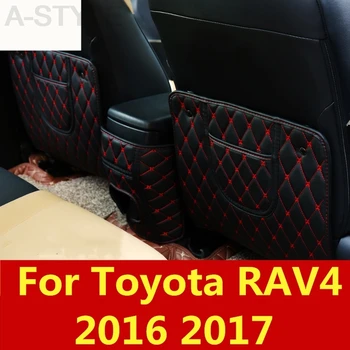 Toyota RAV4 RAV 4. 2016 m. 2017 sėdynės priežiūros galinės sėdynės raštas Galinės Sėdynės Anti-Kick Trinkelėmis Sėdynės padengti Automobilių interjero Modifikuotas