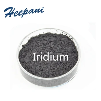 Nemokamas pristatymas 99% grynumo Iridium milteliai su itin smulkios kietosios retųjų žemių metalų Ir irdium miltelių sumaišykite su aukso, trigubi catalysis