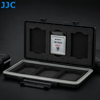 JJC 6 Lizdas Atminties Kortelę Atveju Turėtojas Laikymo Dėžutė XQD Korteles Nikon Z6 Z7 D850 D500 D6 D5 D4S D4 Panasonic Lumix DC-S1 DC-S1R