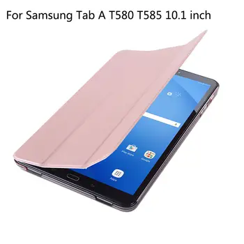 Originalus Case For Samsung Galaxy Tab a6 10.1 2016 T585 T580 SM-T580 T580N Smart Case Cover PU Odos Funda Tabletė+Filmas+Rašiklis