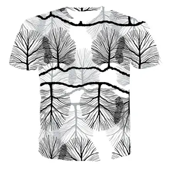 Naujos T-marškinėliai vyrams, aukštos kokybės vyriški marškinėliai, moteriški trumparankoviai gėlių abstraktus modelis 3D spausdinimo vyriški marškinėliai, fas
