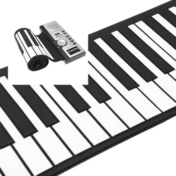 KARŠTO Pardavimas Nešiojamų 61 Klavišų Lankstus suristi Elektroninių Minkštas Klaviatūros Fortepijono Muzikos Instrumentas