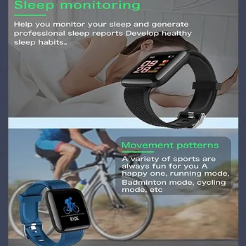 Smart žiūrėti fitness tracker vyrai moterys *širdies susitraukimų dažnis* ekranas IPS full touch screen sporto laikrodis veikia pedometer