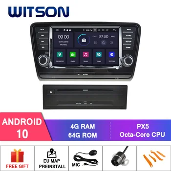 WITSON Android 10.0 IPS HD Ekranas SKODA Octavia 2013 CAR DVD GPS RADIJO 4GB RAM+64GB FLASH 8 Octa Core+DVR/WIFI+DSP+DAB+OBD