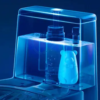 Mielas Lokys Tualeto Valiklį, Automatinio Nuplovimo Wc Valiklį Pagalbininkas Mėlynas Burbulas Valymo Deodorizes Vonios 65 Dienoms Naudoti