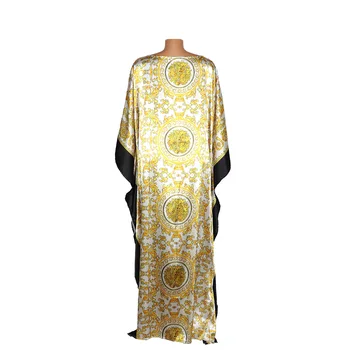 Afrikos Suknelės Moterims ilgomis Rankovėmis Chalatas, Chalatai Satino, Šilko Suknelė italų Stiliaus maroko Kaftan islamo Musulmonų drabužiai Suknelė