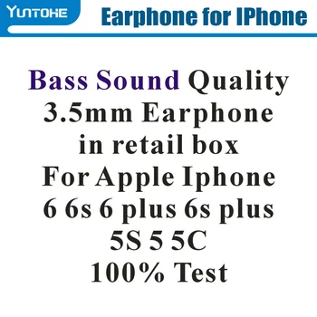 Didmeninė 3.5 mm Bass Garso Kokybės Ausinės Su Nuotolinio Mic Volume Control 
