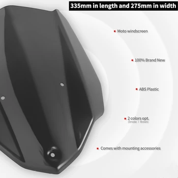 MT03 Priekinio stiklo priekinio, galinio Stiklo Vėjo Deflektoriai su Laikiklis Yamaha MT-03 2016 2017 2018 2019 MT 03 Priedai Dvigubas Burbulas Naujas