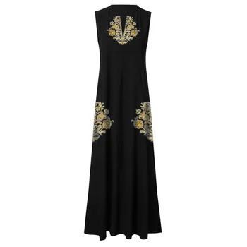 KANCOOLD suknelė Moterų Plius Dydis Derliaus Dienos Atsitiktinis Rankovių Spausdinti Gėlių V Kaklo Maxi Suknelė Atostogų stiliaus suknelė moterims 20627