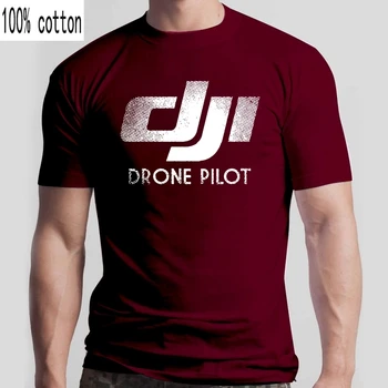 Juokinga vyrų marškinėliai naujovė marškinėliai, DJI Kibirkštis DJI Drone Phantom 4 Piloto T-shirt(1)