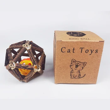 Kačių Žaislai, Gamtos Matatabi Kamuolys Ekologiškų Augalų Katžolių Kamuolį Augintinio Dantų Valymas Interaktyvus Žaislas Lazdos su Bell Ball Mažas