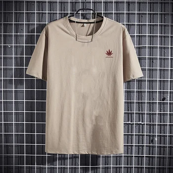 Vyriški marškinėliai Klevo lapų spausdinta 2020 metų vasaros atsitiktinis juokinga Medvilnės prekės-drabužiai, marškinėliai vyrams sportwear T-shirt harajuku viršų