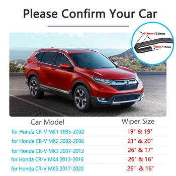 Honda CR-V, 1995~2020 CRV CR-V Valytuvo Automobilių Reikmenys Lipdukai priekinio, galinio Stiklo Valytuvų 2012 2013 2016 2017 2018
