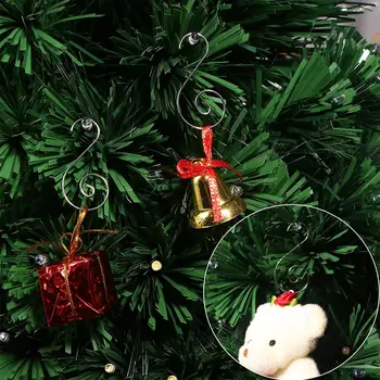 100vnt Ornamentu Kabliai iš Nerūdijančio Plieno, S-formos Pakabos Kalėdų Puošmena 4.5 CM Medžio Multi Purpose Laikikliai