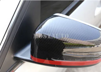 Anglies Pluošto Išvaizdą, galinio vaizdo Veidrodžio Dangtelis Benz A-Klasės W176 B-Klasės W246 CLA C117 W117 GLA X156 2013-2018 m. 2vnt Automobilių Puošimas