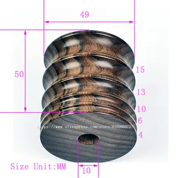 Sandalmedžio Šlifuoklis 5 mills(4/6/10/13/15mm) Juodmedžio Medienos odos patarimas pusėje sienos burnisher,oda pusėje lenkijos medienos varantys