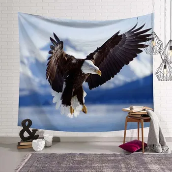 Flying Eagle Modelis Gobelenas Sienos Kabo Gyvūnų Menas, Sienų, Sofa-Lova Apdaila Antklodė Paplūdimio Rankšluostį Lovatiesė Priedai