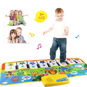 Muzikos Instrumentas Žaislų Kūdikiams, Vaikams, Touch Žaisti Klaviatūros Muzikos, Dainavimo, Gimnastikos, Muzikos Kilimų Mat Fortepijonas Vystymosi Dovana buzzed žaidimas