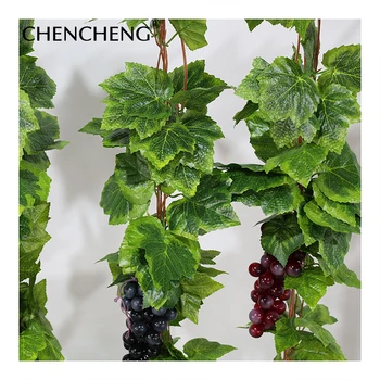 CHENCHENG 5 Vnt / Daug Dirbtinio Šilko Augalų Vynuogių Vynuogynų Girliandą Ivy Kūrybos Modeliavimas Vestuvių Sodas, Namų Apdaila