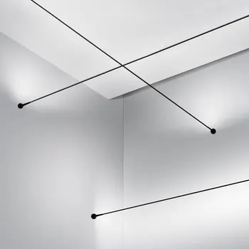 Šiuolaikinės Lubų Šviesos Horizontai Linijinis LED Juostelė Šviesos Kūrybos Lubų Lempa, Led Juostos Linijos Lempa svetainė, Miegamasis, Valgomasis