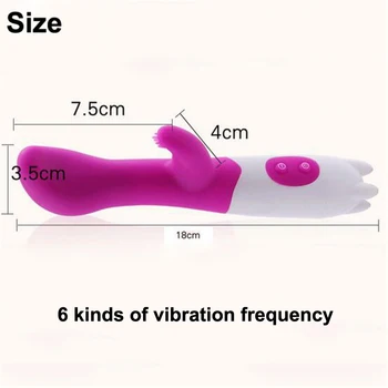6 Greičių Rabbit Vibratorius Žaislai Moteris G Vietoje, Magic Wand Makšties Massager Vibratoriai Moterims Klitorio Stimuliatorius Suaugusiųjų Sekso Žaislai