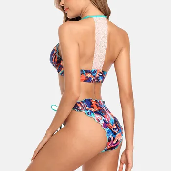 Charmo Moterų Bikini Nustatyti, Apynasrio Maudymosi Kostiumai Gėlių Maudymosi Kostiumėlį Pusėje Tvarstis Maudymosi Kostiumas, Paplūdimio Seksualus Bikini